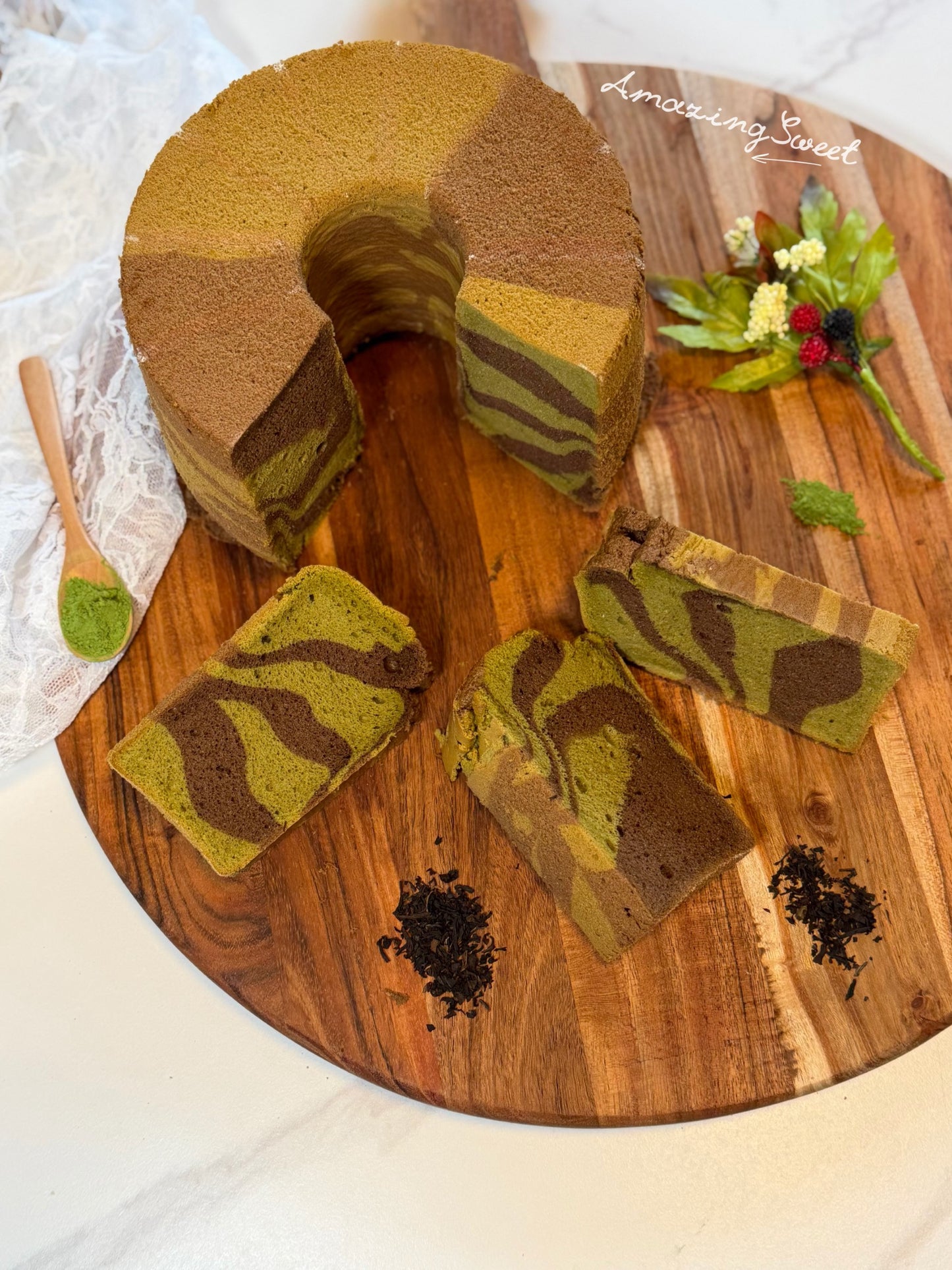 Chiffon Cakes Slices